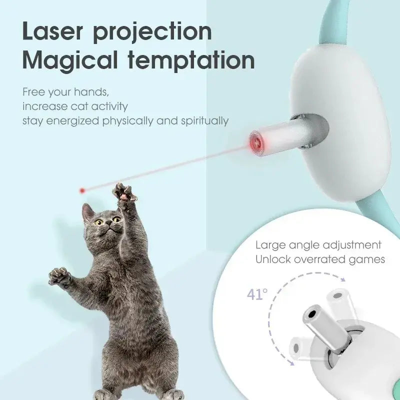 Smart Laser Tease Cat Collar